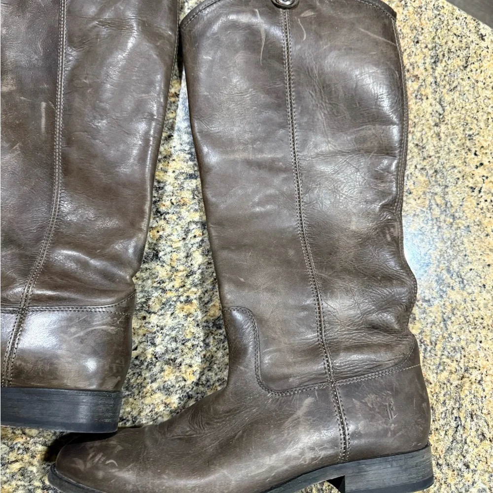 Frye Brown Leather Riding Boots women’s size 9 - Picture 11 of 11